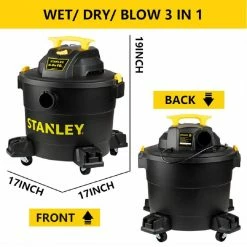 Stanley Heavy Duty Portable 10 Gallon Wet Dry Shop Vacuum Cleaner SL18191P - Wet Vacs -Food & Household Goods Sales 4ee28a3ee2a1a40caba3e42df93a66ec685cd1af 19115111 1