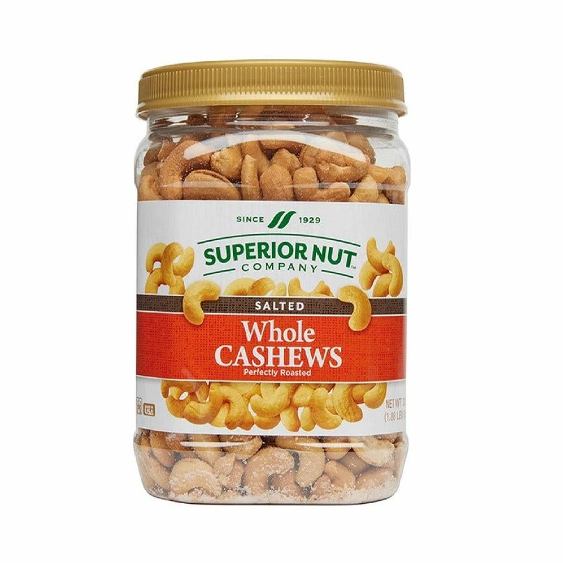 Superior Nut Company Roasted & Salted Whole Cashews, 30 oz. 1 Superior Nut Company Roasted & Salted Whole Cashews, 30 oz.