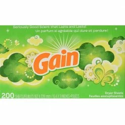 Procter and Gamble Distributing Gain Dryer Sheets Original 200CT - Laundry Detergent