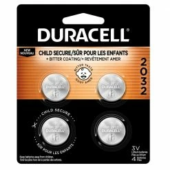 Duracell 2032 3V Lithium Coin Battery, 4 Pack - Household Batteries