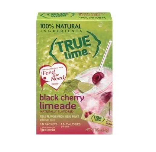 True Lime Black Cherry Limeade Drink Mix, 10 Pack 1 True Lime Black Cherry Limeade Drink Mix, 10 Pack