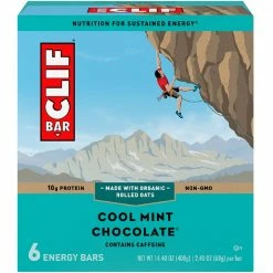 Clif Bar - Cool Mint Chocolate Bars, 6 Count - Granola & Snack Bars
