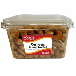 Ava's Snacks Honey Roasted Cashews, 18 oz.