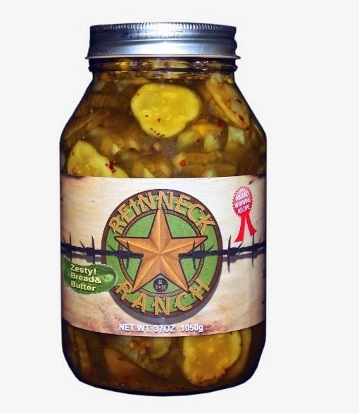 Reinneck Ranch Bread & Butter Pickles, 37 oz. - Pickles & Relishes 1 Reinneck Ranch Bread & Butter Pickles, 37 oz. - Pickles & Relishes