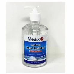 Medix 16oz. Hand Sanitizer with Pump Ethyl Alcohol: 62% MED-HS16-20 - Soap & Hand Cleaners