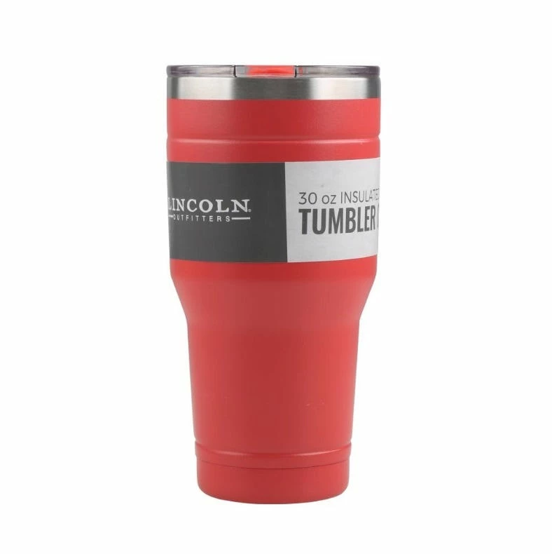 Lincoln Outfitters 30oz. Stainless Steel Coral Tumbler 30LO2345 - Camp Kitchen 1 Lincoln Outfitters 30oz. Stainless Steel Coral Tumbler 30LO2345 - Camp Kitchen