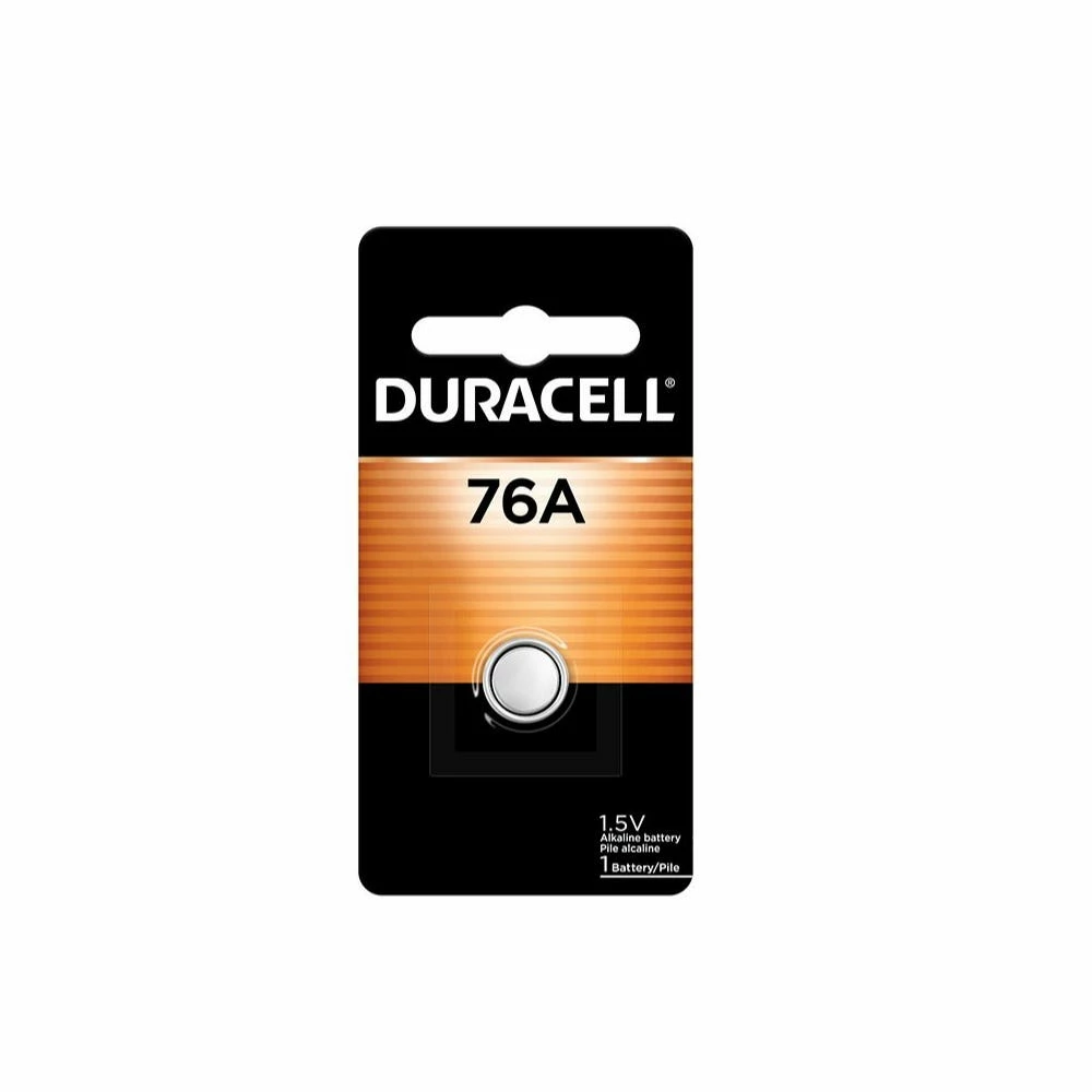 Duracell 76A 1.5V Specialty Alkaline Battery, 1 Pack - Household Batteries 1 Duracell 76A 1.5V Specialty Alkaline Battery, 1 Pack - Household Batteries