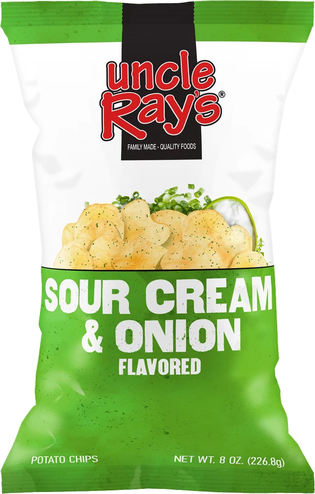 Uncle Ray's Sour Cream Onion Flavored Potato Chips, 8oz - Chips & Crackers 1 Uncle Ray's Sour Cream Onion Flavored Potato Chips, 8oz - Chips & Crackers