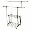 Greenway Stainless Steel Collapsible DoubleBar Garment Rack GRGR200 - Drying Racks