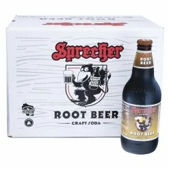 Sprecher Craft Root Beer, 16 oz. Bottles / 12 Pack - Soda