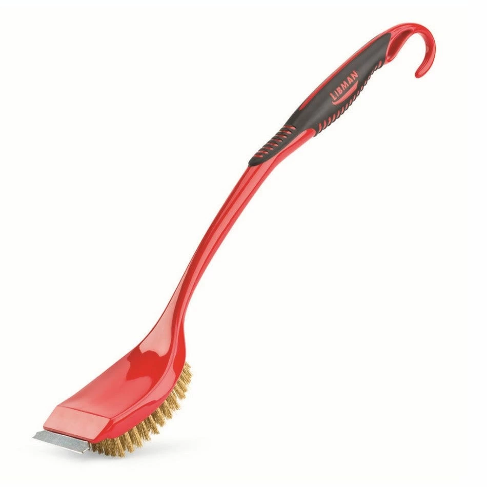 Libman Long Handle Grill Brush with Scraper - 528 - Cleaning & Janitorial Supplies 1 Libman Long Handle Grill Brush with Scraper - 528 - Cleaning & Janitorial Supplies