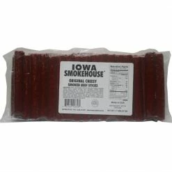 Iowa Smokehouse Original Cheesy Smoked Beef Sticks, 11 oz. - Jerky