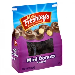 Mrs. Freshley's Mrs Freshley's Chocolate Frosted Mini Donuts, 11.5oz Bag - Snacks