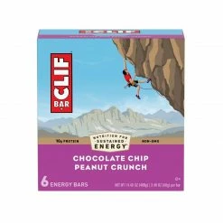 Clif Bar - Chocolate Chip Peanut Crunch, 6 Count - Granola & Snack Bars