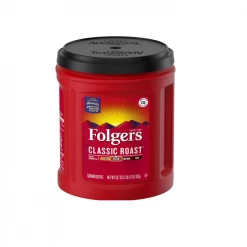 Folgers Classic Roast Ground Coffee, 33.7 oz Canister