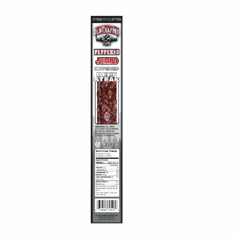 Old Trapper Jumbo Peppered Kippered Beef, 2 oz. - Jerky 1 Old Trapper Jumbo Peppered Kippered Beef, 2 oz. - Jerky