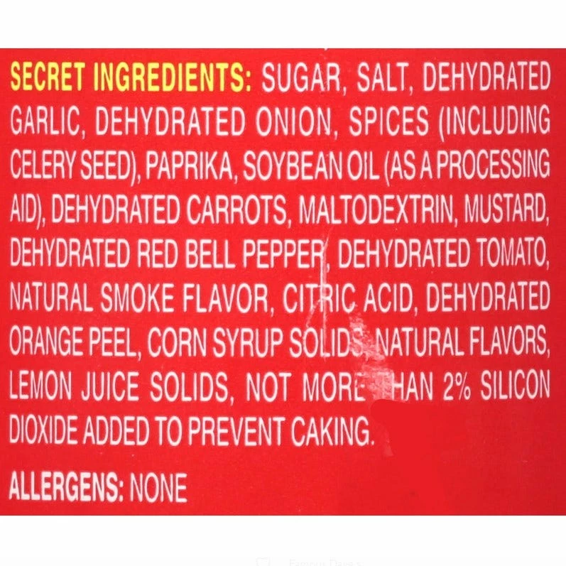 Famous Dave's Rib Rub Seasoning, 5.5 oz. - Spices & Seasonings 3 Famous Dave's Rib Rub Seasoning, 5.5 oz. - Spices & Seasonings - Image 3