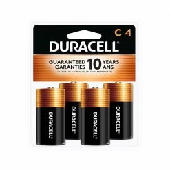 Duracell Coppertop C Alkaline Batteries, 4-Pack - Household Batteries