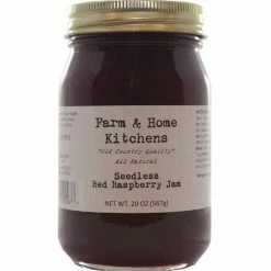 Farm & Home Kitchens Seedless Red Raspberry Jam, 20 oz. - Jams & Jellies