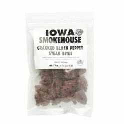 Iowa Smokehouse Cracked Black Pepper Steak Bites, 8 oz. - Jerky
