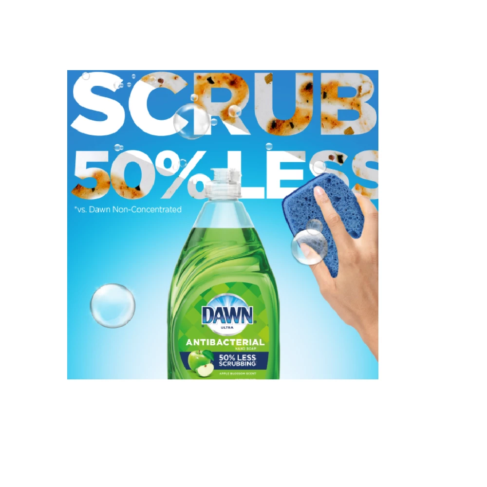 Dawn Ultra Antibacterial Hand Soap and Dishwashing Liquid Apple Blossom 19.4 fl oz - 97307 - Dish Soap & Dishwasher Detergent 3 Dawn Ultra Antibacterial Hand Soap and Dishwashing Liquid Apple Blossom 19.4 fl oz - 97307 - Dish Soap & Dishwasher Detergent - Image 3