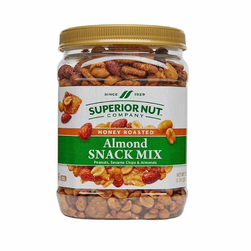 Superior Nut Company Honey Roasted Almond Snack Mix, 28 oz. - Almonds 1 Superior Nut Company Honey Roasted Almond Snack Mix, 28 oz. - Almonds
