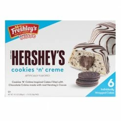 Mrs. Freshley's Deluxe Hershey's Cookies 'n' Crème Snack Cakes, 6 Count - Novelty Treats