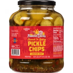 Famous Dave's Sweet 'n Spicy Pickle Chips 46oz - Pickles & Relishes