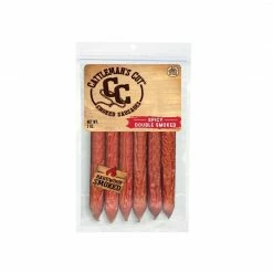 Oberto Cattleman's Cut Double Smoked Spicy Sausage Sticks, 3 oz. - Sausages