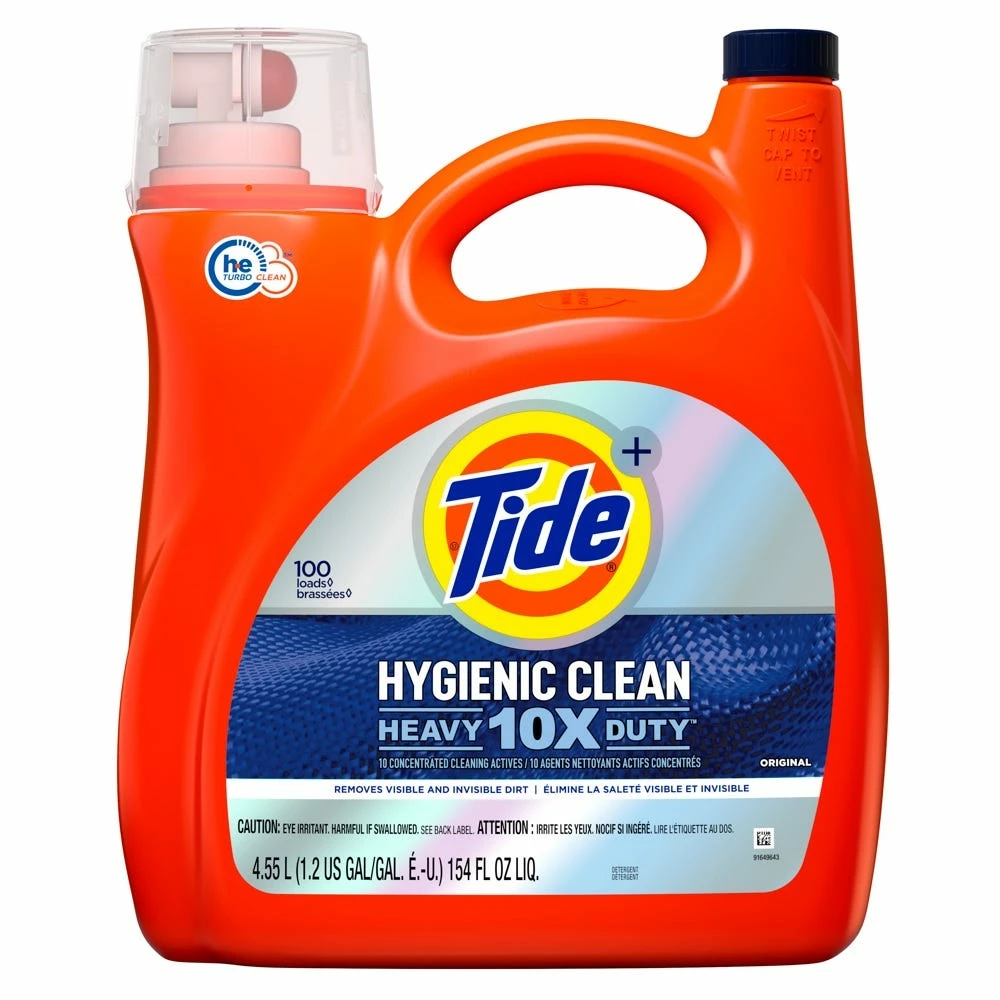 Tide Liquid Hygienic Clean Heavy Duty 100 Loads, Original Scent, 145 Fl. Oz. - 80364162 - Laundry Detergent 1 Tide Liquid Hygienic Clean Heavy Duty 100 Loads, Original Scent, 145 Fl. Oz. - 80364162 - Laundry Detergent