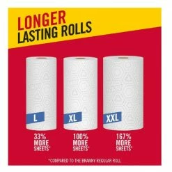 Brawny® Paper Towels, 2 XL Rolls, White, Pick-A-Size® Sheets, 2 = 4 Regular Rolls - 44192 - Paper Towels & Napkins -Food & Household Goods Sales 74ed46c663ca2dc458e554a0c1a2376c299933fd 266850001 6