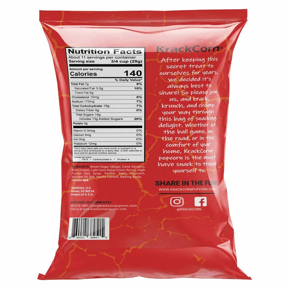 KrackCorn Family Size Original, 11oz - Popcorn 2 KrackCorn Family Size Original, 11oz - Popcorn - Image 2