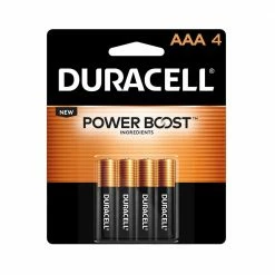 Duracell Coppertop AAA Alkaline Batteries, 4 Pack - Household Batteries