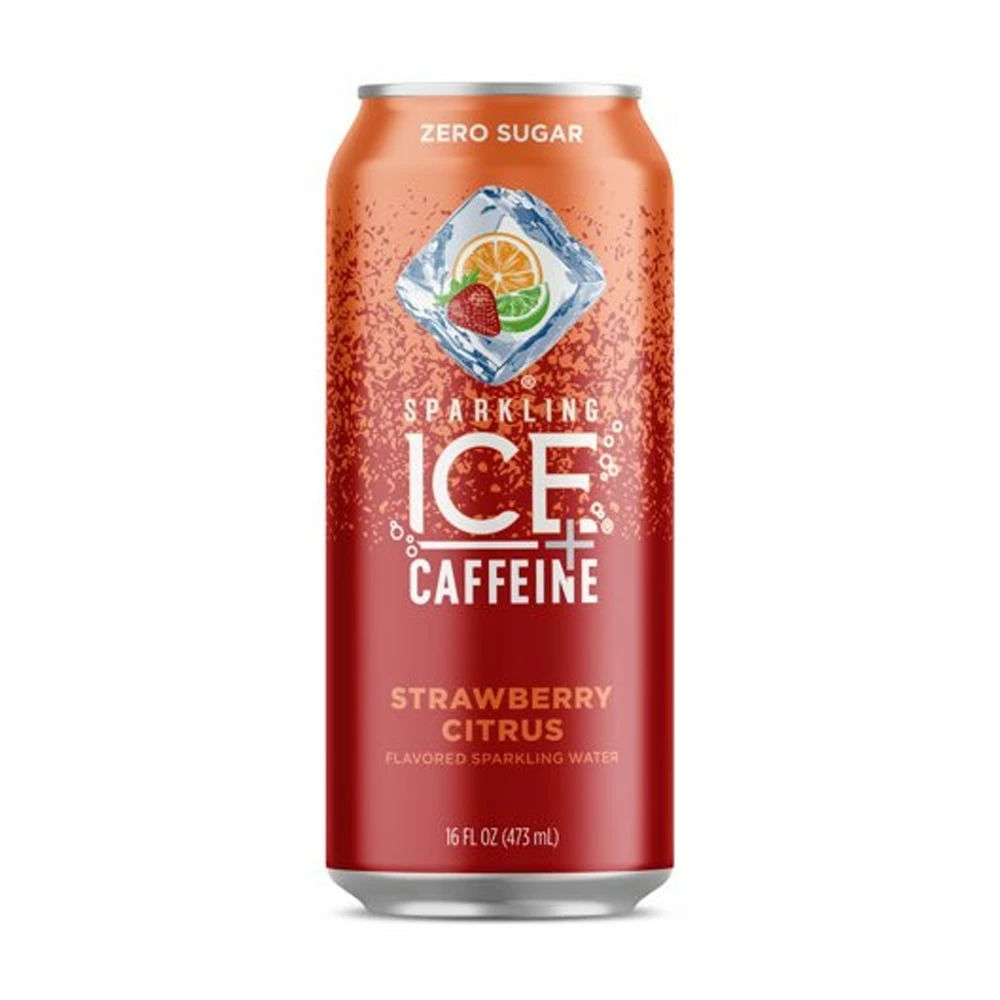 Sparkling Ice +Caffeine Strawberry Citrus Sparkling Water, 16 oz. 1 Sparkling Ice +Caffeine Strawberry Citrus Sparkling Water, 16 oz.