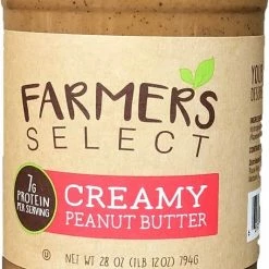 Various Brands Farmer's Select Creamy Peanut Butter, 28 oz.