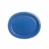 Party Dimensions Oval Paper Plate, Blue, 8 Count - 72222 - Disposable Kitchenware