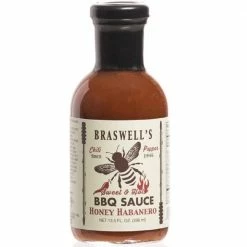 Braswell's Honey Habanero BBQ  Sauce, 13.5 oz. - Condiments & Sauces