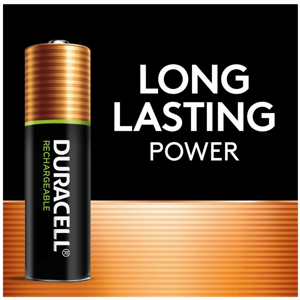 Duracell Rechargeable AAA Batteries, 4-Pack - Household Batteries 2 Duracell Rechargeable AAA Batteries, 4-Pack - Household Batteries - Image 2