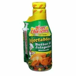 Tony Chachere's Injectables Butter & Jalapeño Marinade with Injector, 17 oz. - Baking