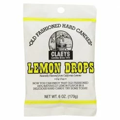 Claeys Old Fashioned Lemon Drop Hard Candies, 6 oz. - Hard Candy & Lollipops