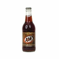 A&W Root Beer, 12 oz. Glass Bottle - Soda
