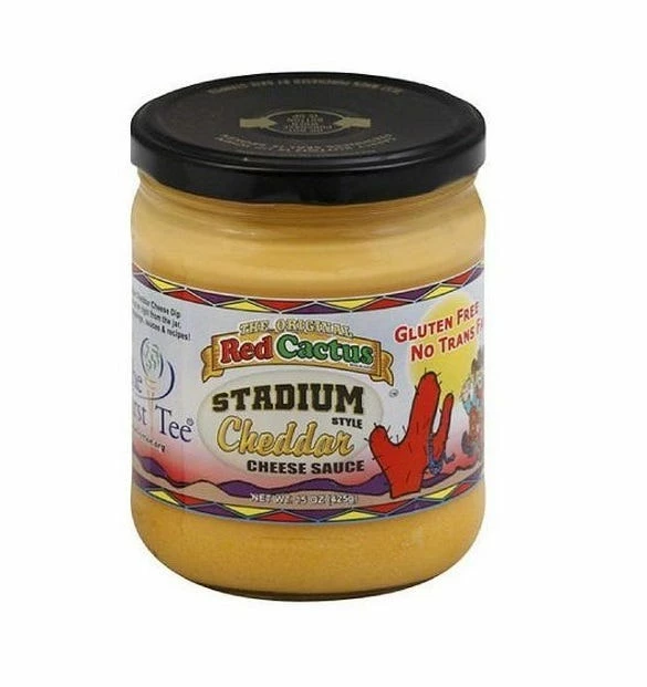 Red Cactus Stadium Style Cheddar Cheese Sauce, 15 oz. Jar - Dips 1 Red Cactus Stadium Style Cheddar Cheese Sauce, 15 oz. Jar - Dips