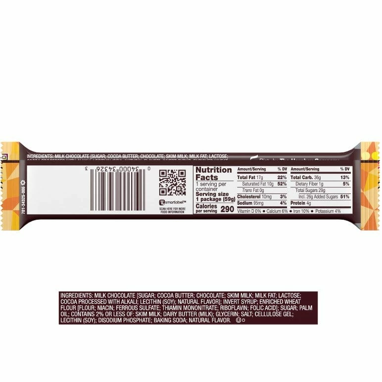 Various Brands Hershey Caramel Cookie Layer Crunch Bar, 2.1 oz. - Chocolate 2 Various Brands Hershey Caramel Cookie Layer Crunch Bar, 2.1 oz. - Chocolate - Image 2