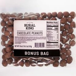 Rural King Chocolate Peanuts BONUS BAG - Candy & Gum