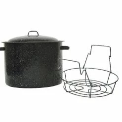 Granite Ware 11.5 Qt Mini Canner with Jar Rack - 0706-6 - Canning Appliances