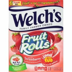 Welch's Strawberry Fruit Rolls, 4.5 oz. - Fruit Snacks