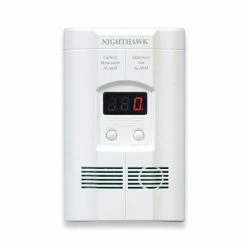 Nighthawk AC Plugin Carbon Monoxide and Explosive Gas Alarm with Digital Display and Battery Backup 900011302 - Detectors & Alarms