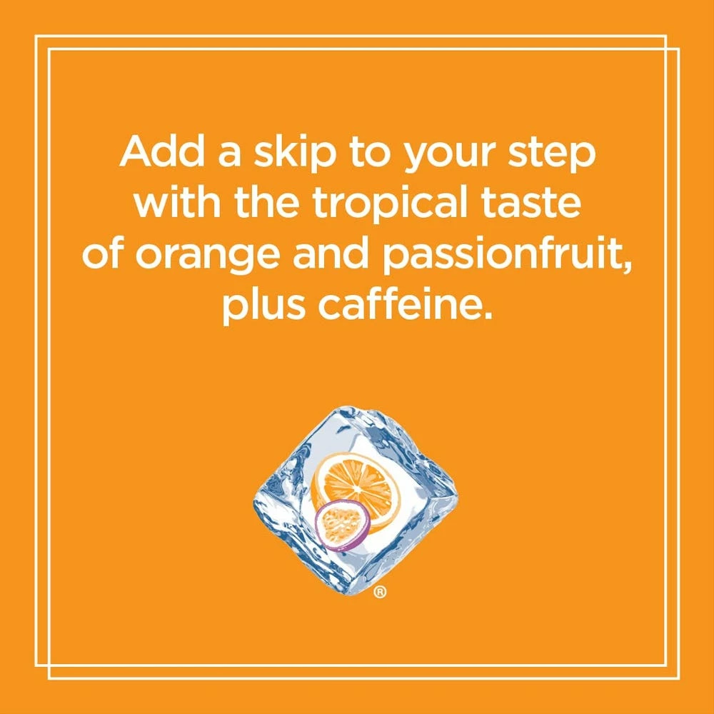 Sparkling Ice +Caffeine Orange Passionfruit Sparkling Water, 16 oz. 4 Sparkling Ice +Caffeine Orange Passionfruit Sparkling Water, 16 oz. - Image 4