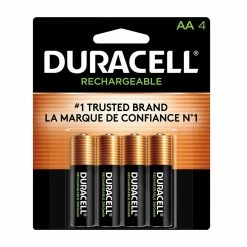 Duracell Rechargeable AA Batteries, 4-Pack - Household Batteries