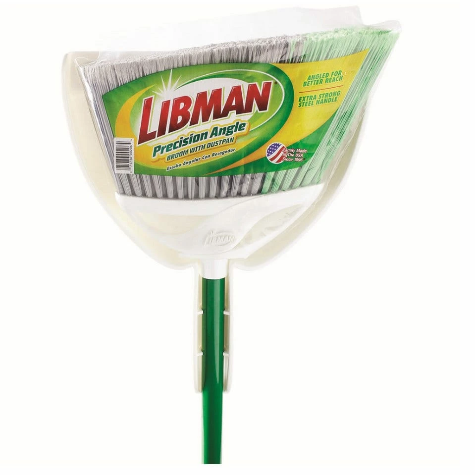 Libman Precision Angle® Broom with Dust Pan - Cleaning & Janitorial Supplies 2 Libman Precision Angle® Broom with Dust Pan - Cleaning & Janitorial Supplies - Image 2